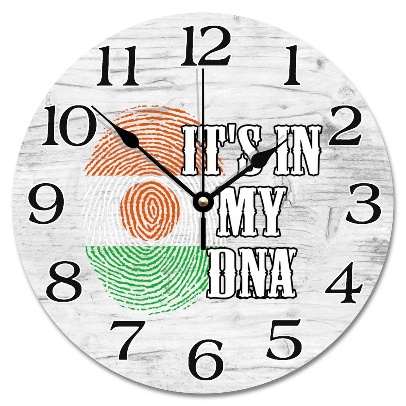 Horloge murale Niger en bois 25cm décoration murale chambre et salon moderne