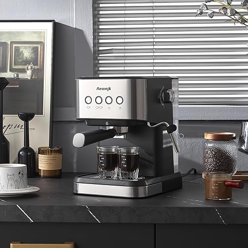 Miniatura 3 de Máquina de café expreso, 20 bares, máquina de café expreso profesional con espumador de leche, máquina de café expreso para capuchino, café con