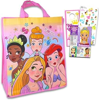 Amazon.com: Disney Princesses Reusable Pink Tote Bag 14