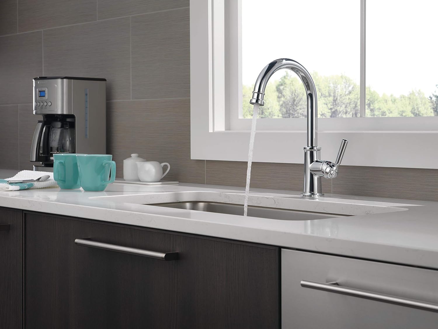 Peerless Westchester Single-Handle Kitchen Sink Faucet, Chrome P1923LF