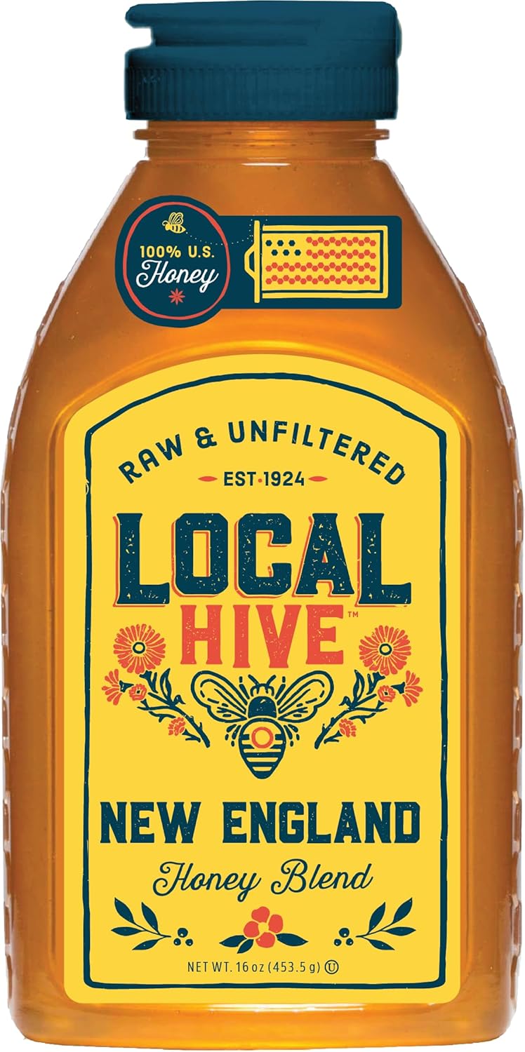 Accpo L.R. Rice 100% Pure Unfiltered Local New England Honey, 16 oz Accpo L.R. Rice 100% Pure Unfiltered Local New England Honey, 16 oz