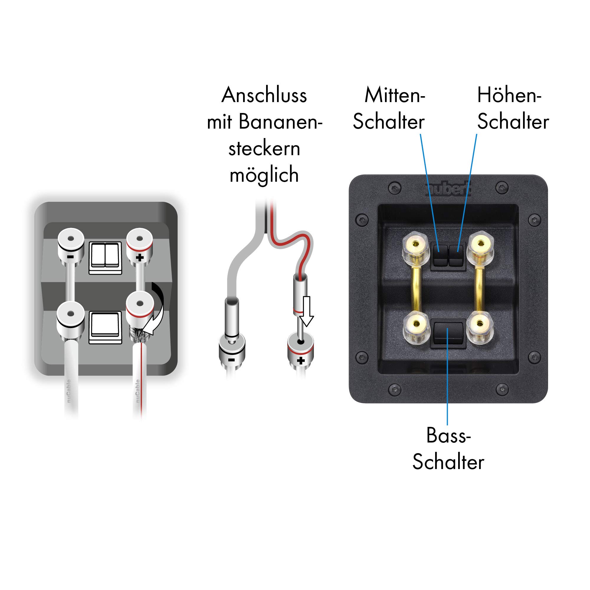 Nubert nuVero 70 | Schwarzer Centerlautsprecher | 1 Stück Kompaktlautsprecher | Lautsprecher für Heimkino & Musikgenuss | Stimmen auf höchstem Niveau | Passive Centerbox 3 Wege Technik Made in Germany