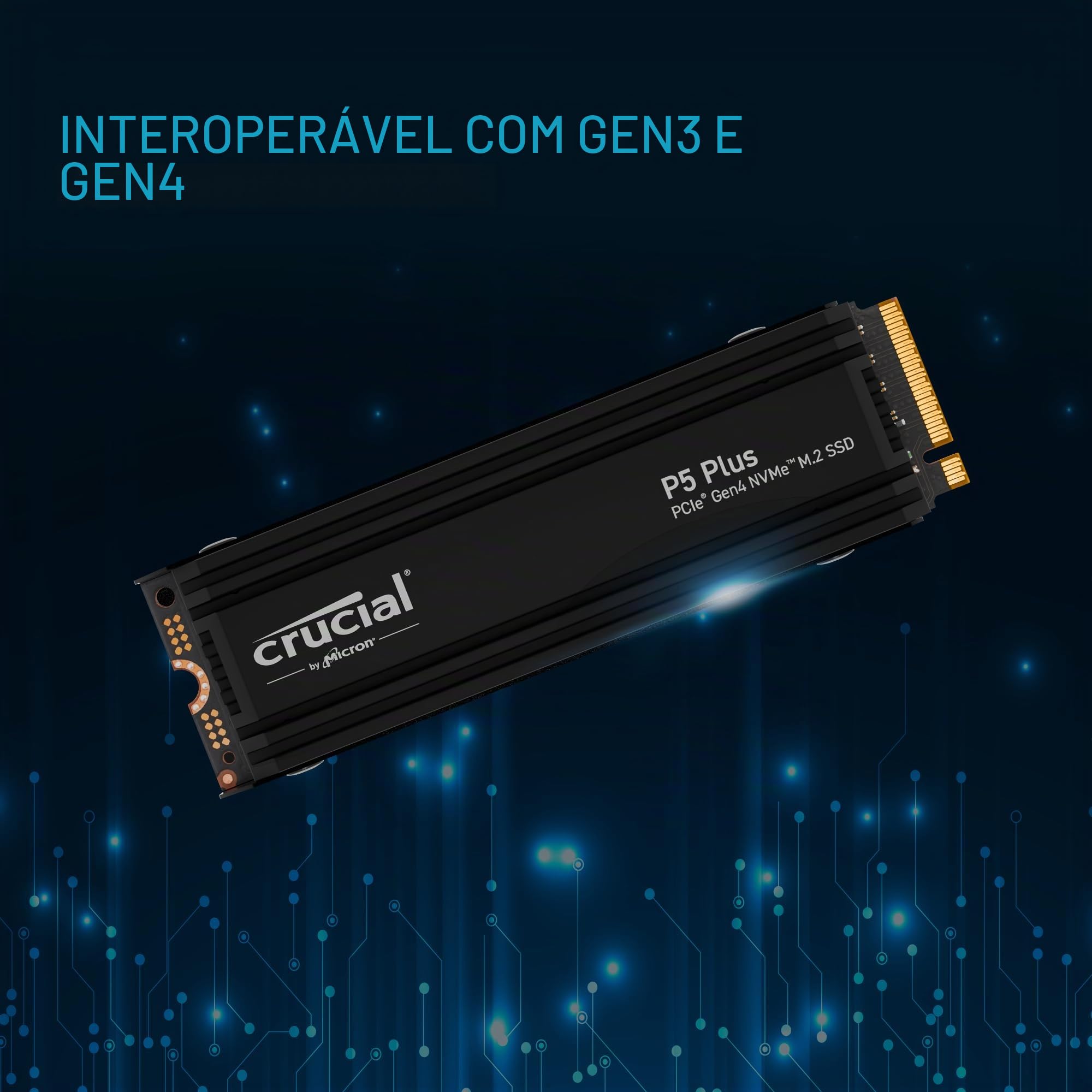 Crucial SSD interno para jogos P5 Plus 2TB NVMe NVMe M.2 com