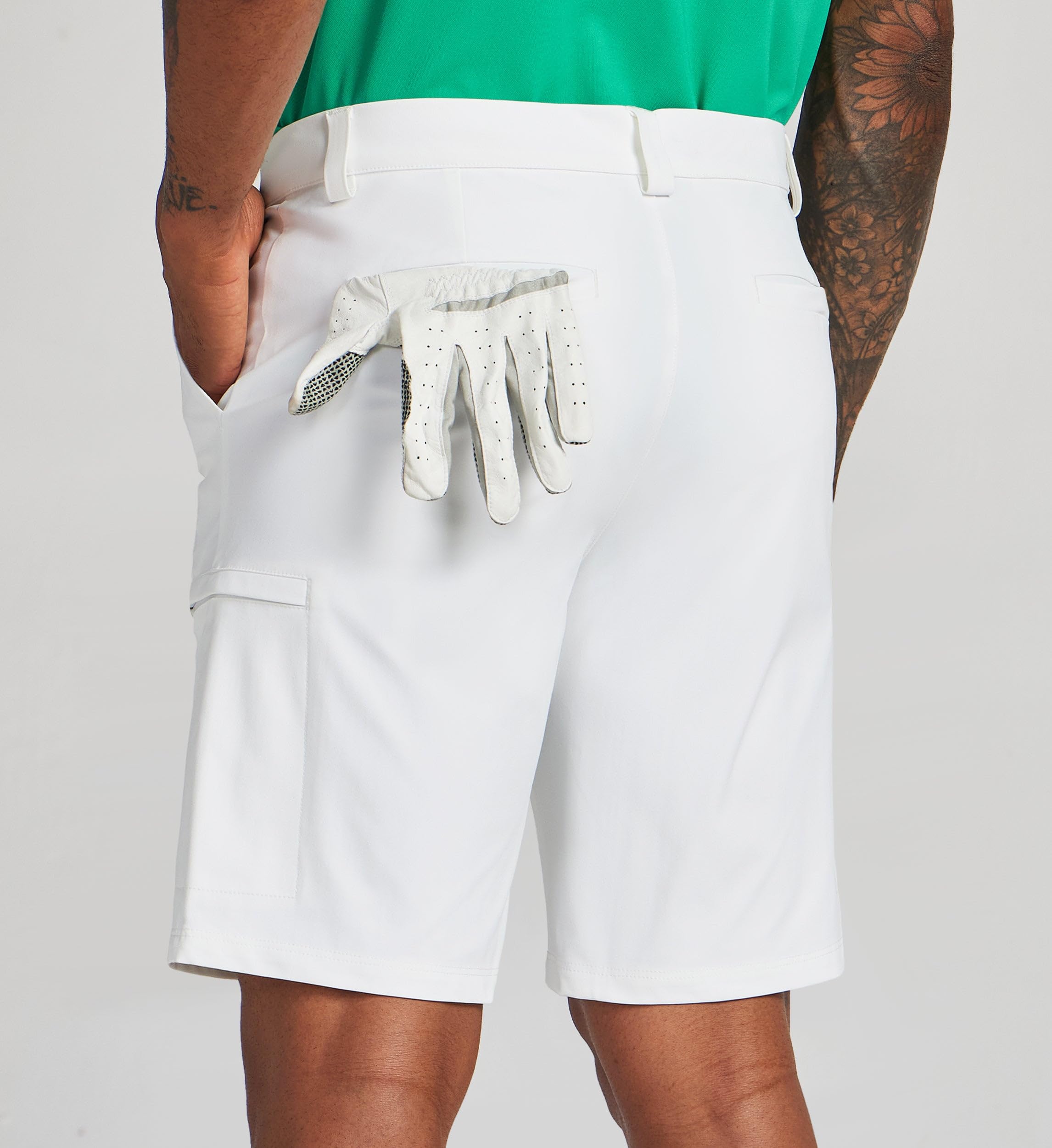 Willit Pantaloncini da golf da uomo, elasticizzati, ad asciugatura rapida, atletici, casual, con tasche, 17,8 cm, 22,9 cm, 27,9 cm