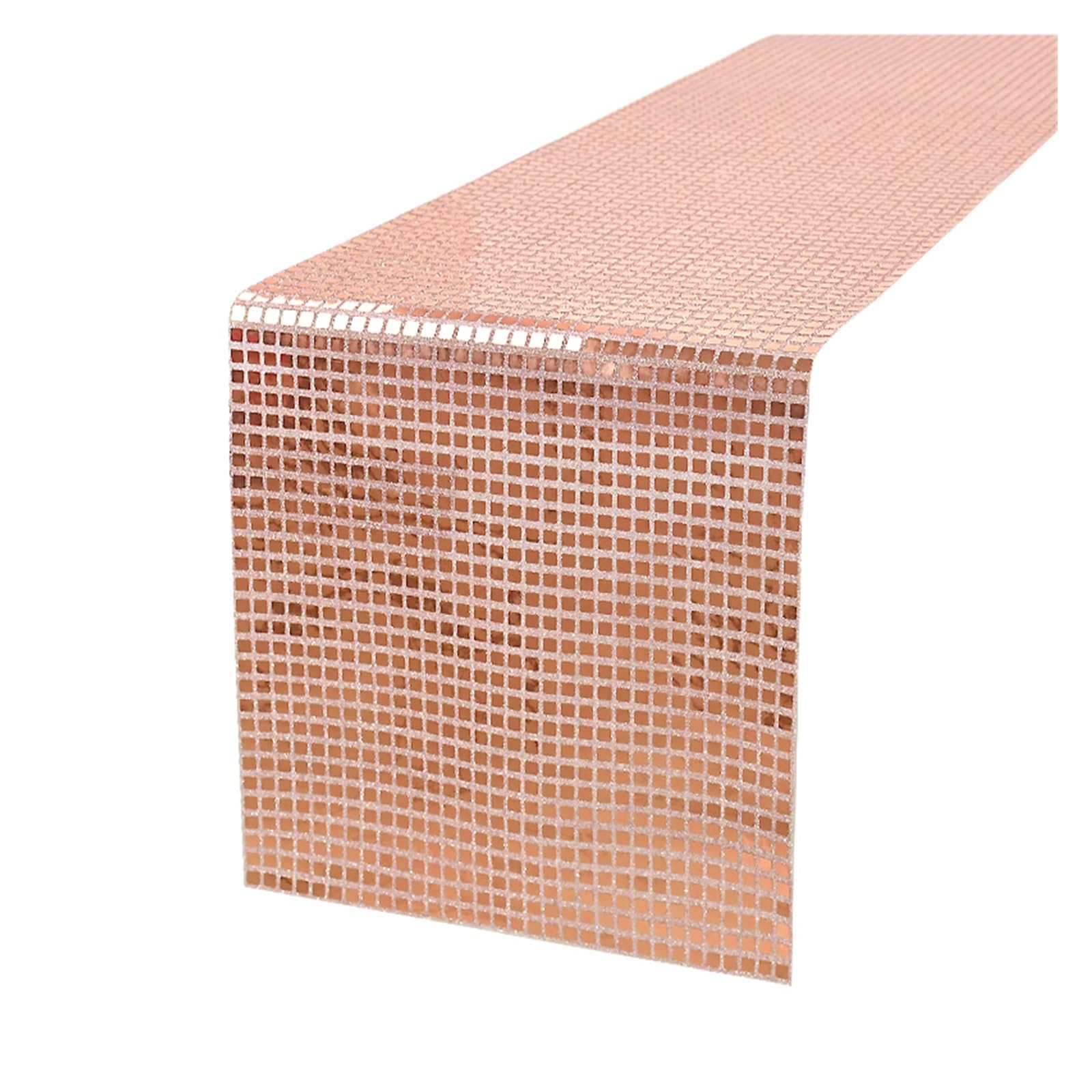 Disco Table Runner 30x180cm Square Sequin Tablecloth Glitter Disco Party Gold Silver Table Runner Wedding(B02)