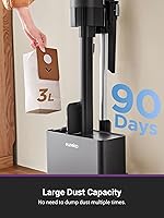 Vista 6 de Eureka Stylus Elite NEC490BL Cordless Stick Vacuum, 350W Powerful Suction, Self-Emptying Station, 60-Min Runtime, Anti-Tangle Brushroll, 5-Layer