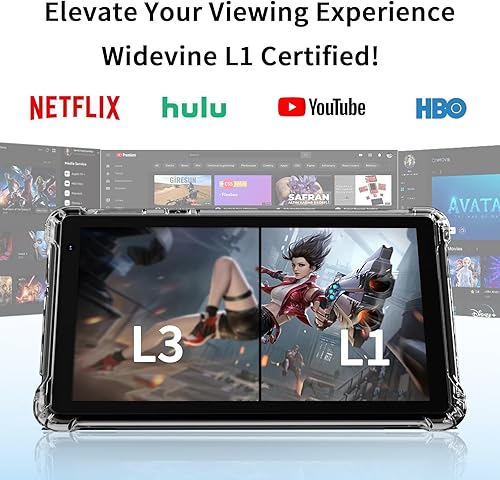 Miniatura 3 de IWEGGO Tablet Android 15 con funda, 7 pulgadas 8 GB RAM+32 GB ROM1 TB computadora expandible, tabletas de cámara de 5 MP, procesador de cuatro