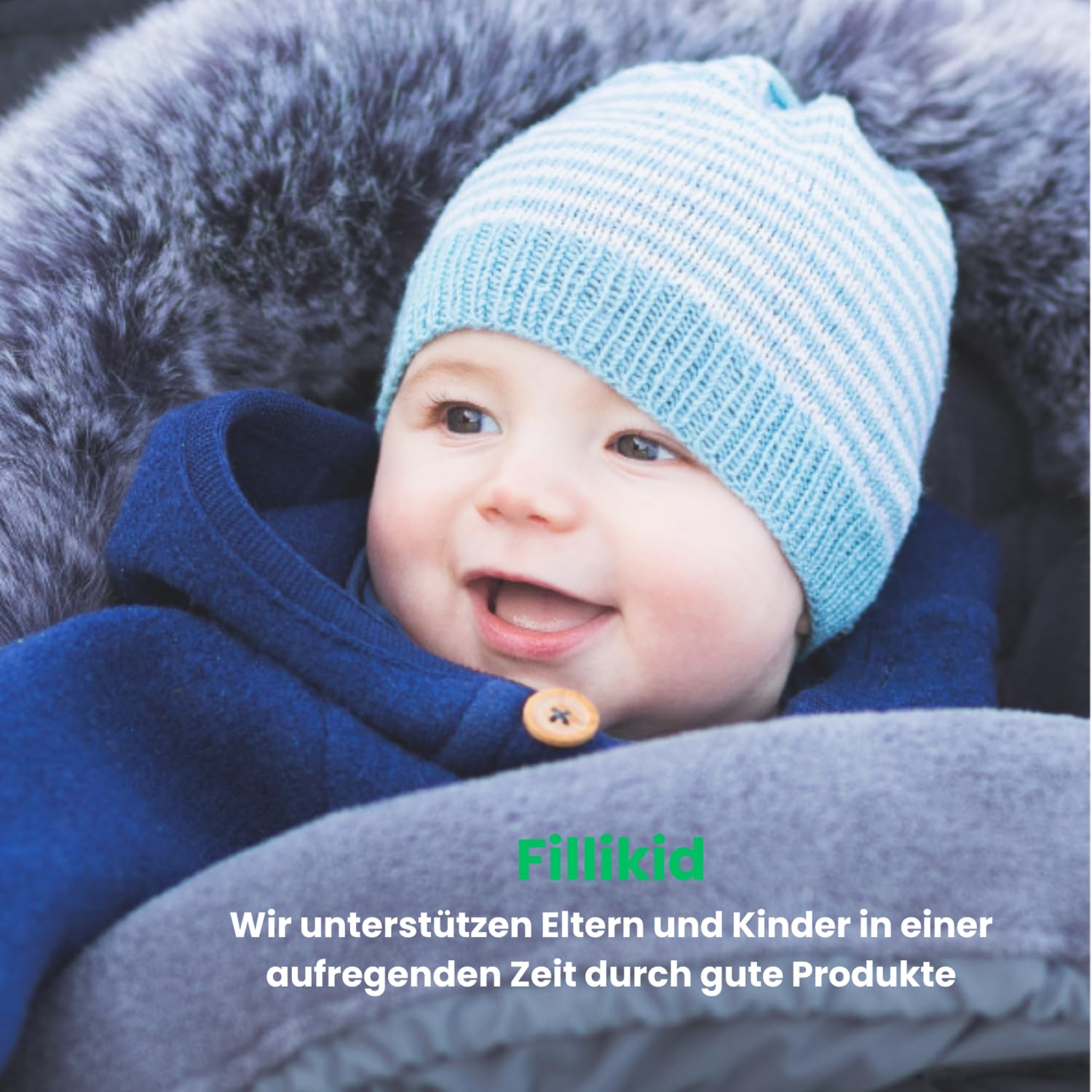 Fillikid Winterfußsack Kinley Exklusiv Babyfußsack Winter waschbar Universal Kinderfußsack