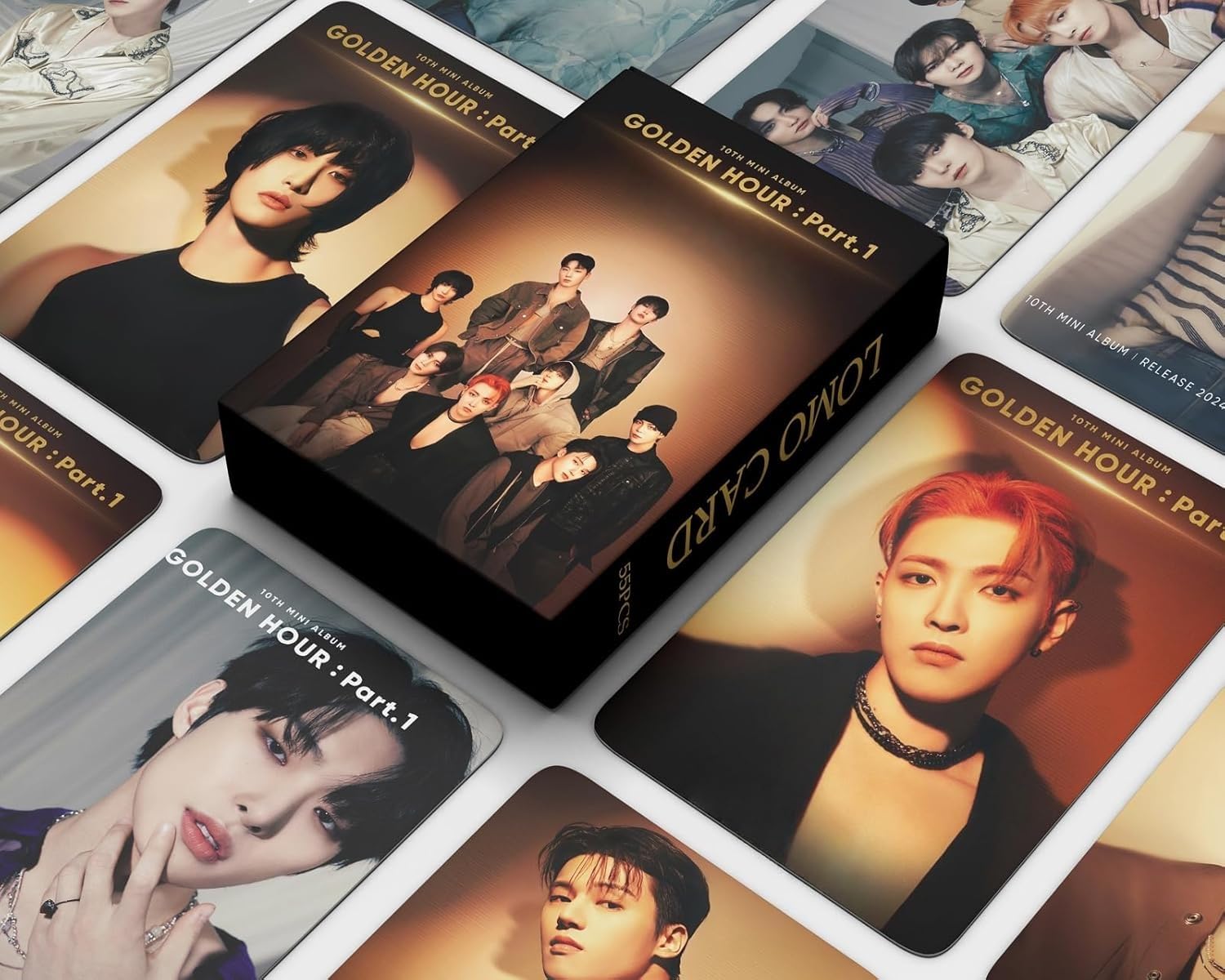 Yuto ATEEZ Album golden hour Part.1 photocards 55 peças ATEEZ New