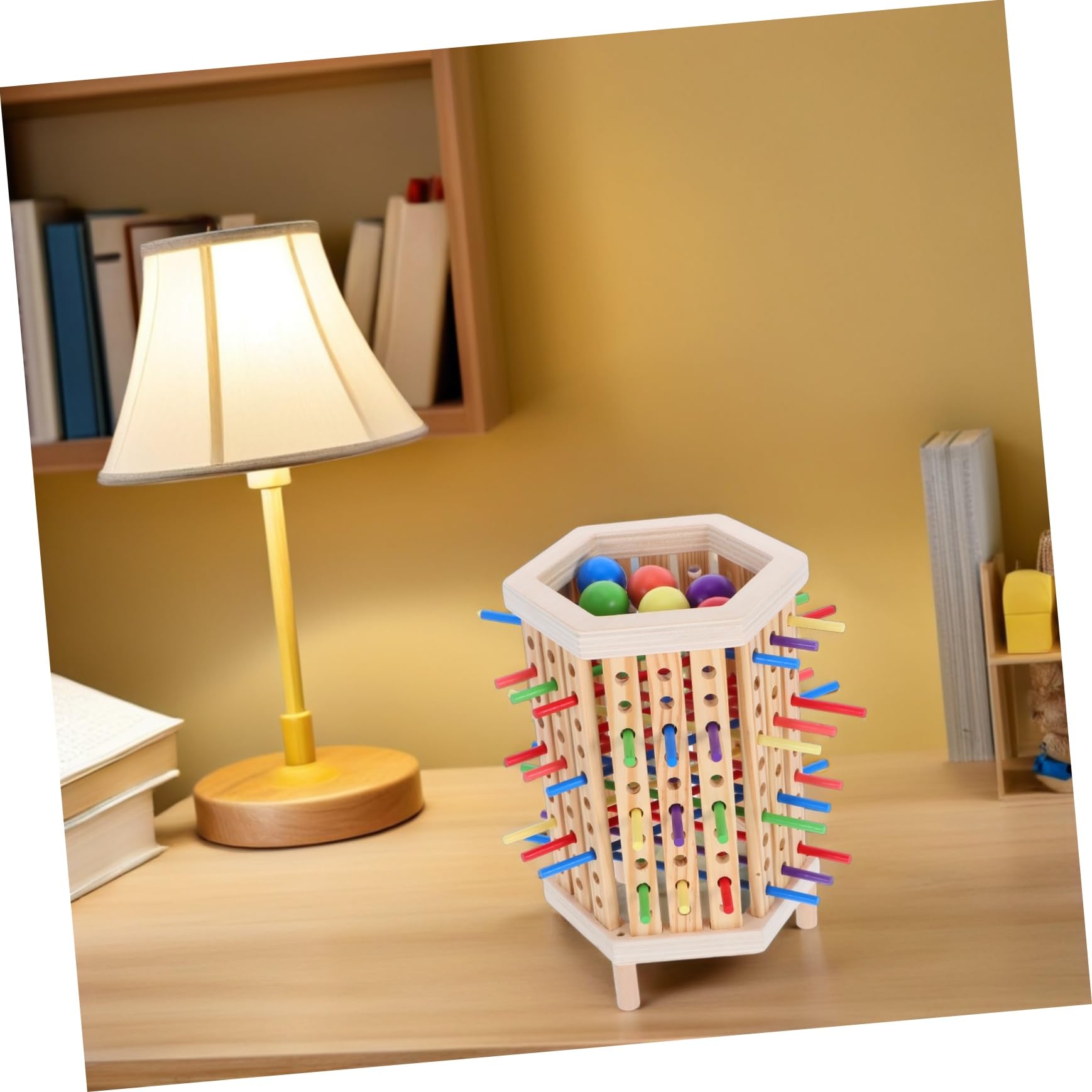 Toddmomy Giochi di Legno Montessori per Ragazzo Ragazza Piccoli Gioco di Impilamento di Blocchi Giocattoli Educativi per Apprendimento dei Colori Matematica Puzzle per Sviluppo Motorio