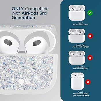 Amazon.com: Case-Mate Airpods Case 3rd Generation w/Keychain Ring
