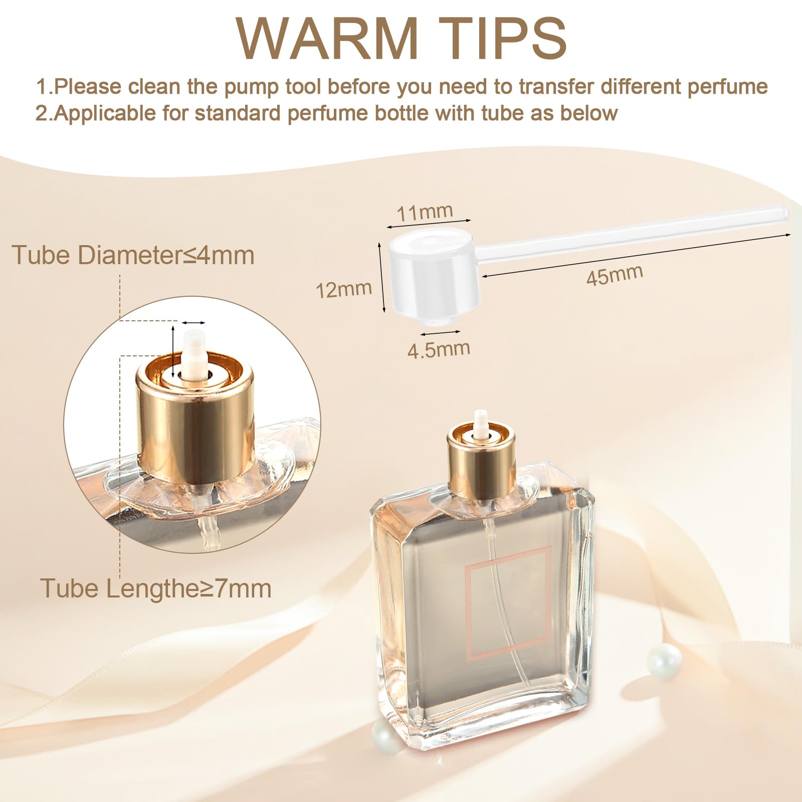 Domensi Glas-Parfüm-Reiseflaschen, nachfüllbar, Mini-Parfümflaschen, leer, kein Auslaufen, Reisegröße, Zerstäuber, Spray, transparent, Probenspender, Gold, Silber, Schwarz, 8 ml