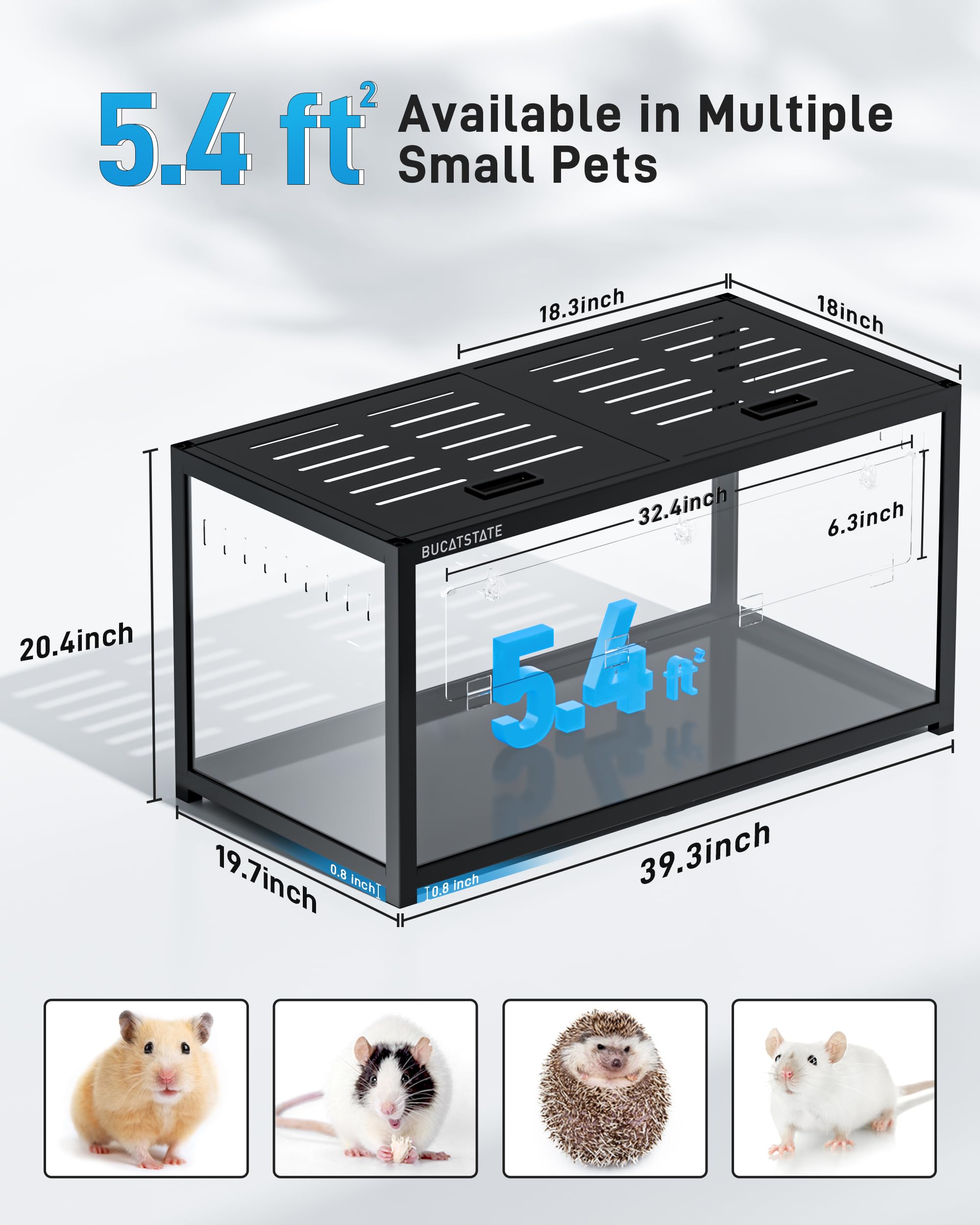 BUCATSTATE 特大ケージ70cm Amazon.com : BUCATSTATE Hamster Cage 3.0 with Hamster Paper
