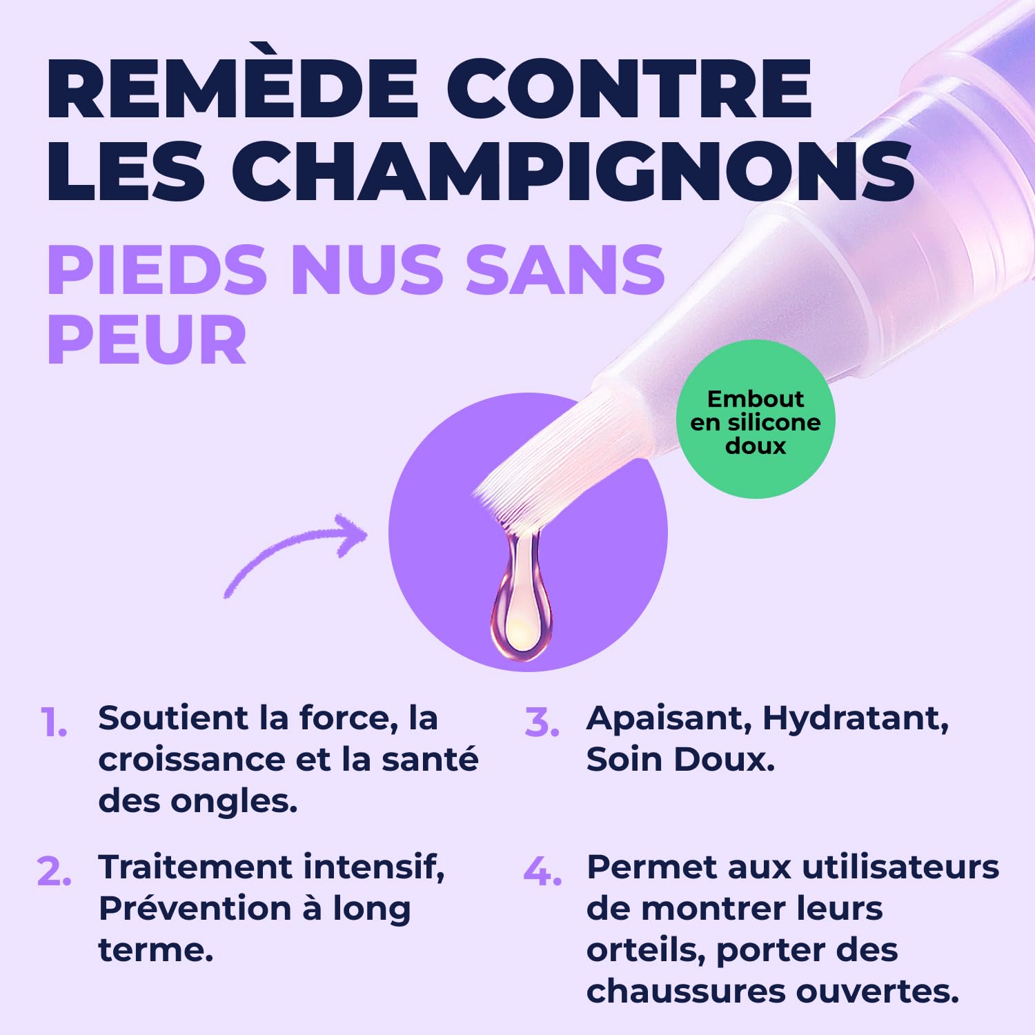 Orivelle Stylo de Soin Cosmétique pour Ongles, Stylo Embellisseur d'Ongles à l'Huile d'Arbre à Thé, Pour Ongles des Mains et des Pieds, Lot de 2