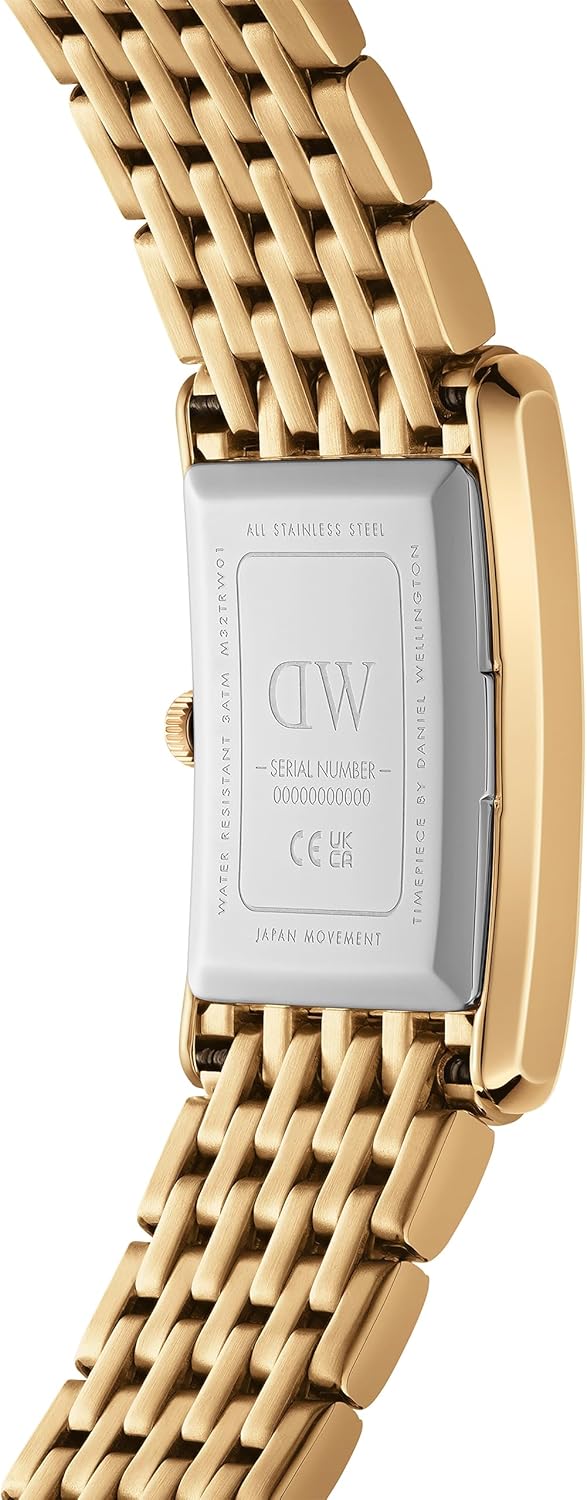 Daniel Wellington Bound 35x24mm Guilloché Silver - Men Watch Stainless Steel Leather Strap Watch