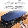 Sombrilla tipo toldo para auto, cochera exterior automática, toldo plegable para techo de auto, con control remoto, anti-UV, tela Oxford, protección para todo clima, azul-4.8*2.3m 1