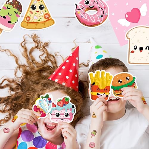 Miniatura 6 de Paquete de 32 tarjetas de San Valentín para la escuela de niños, regalos del día de San Valentín con tatuajes temporales, sobres rosas, 8 estilos de