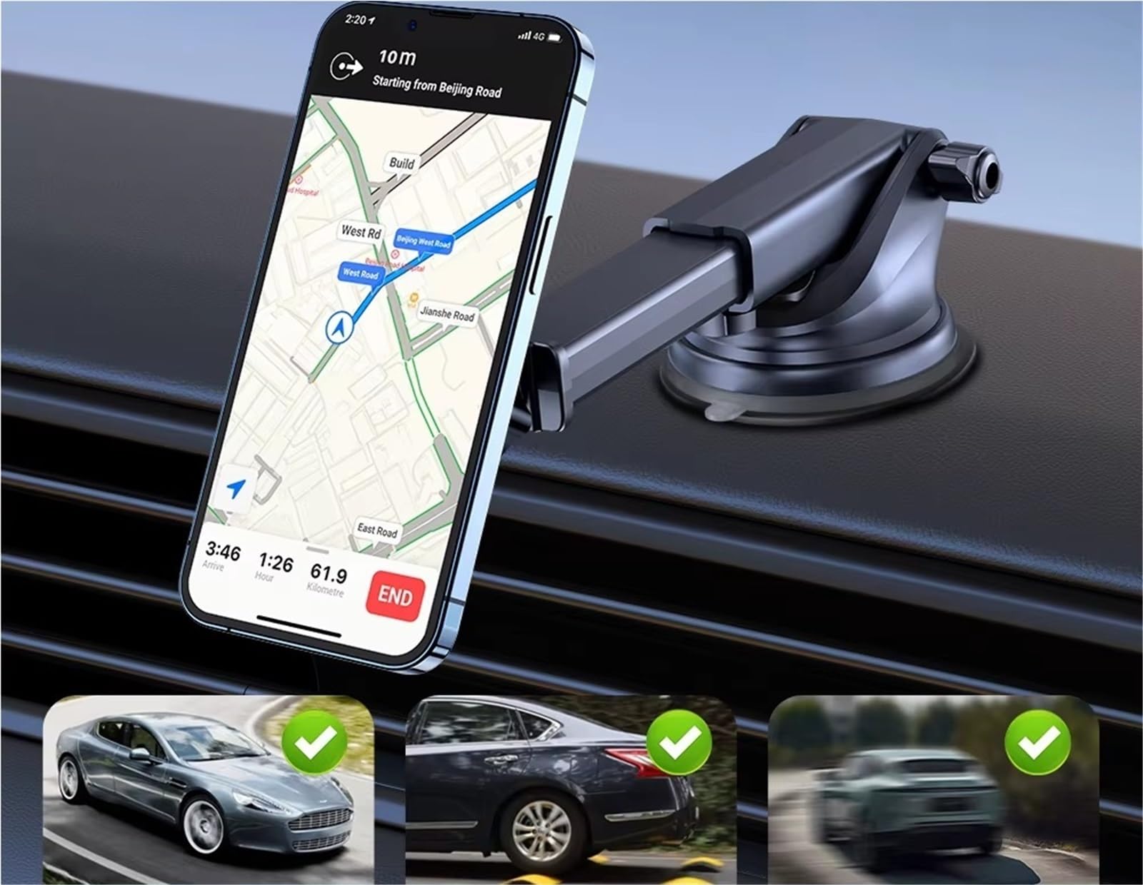 Per Samsung Universale Magnetico Auto Telefono Supporto Magnetico Smartphone Cellulare GPS Cellulare In Auto Supporto Telefono Auto