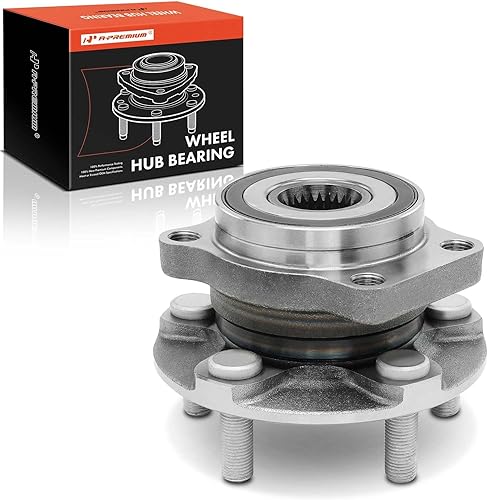 A-Premium Rodamiento de rueda delantera y conjunto de cubo con 5 lengüetas compatible con Subaru Forester 2014-2018, Impreza 2014-2019, Crosstrek
