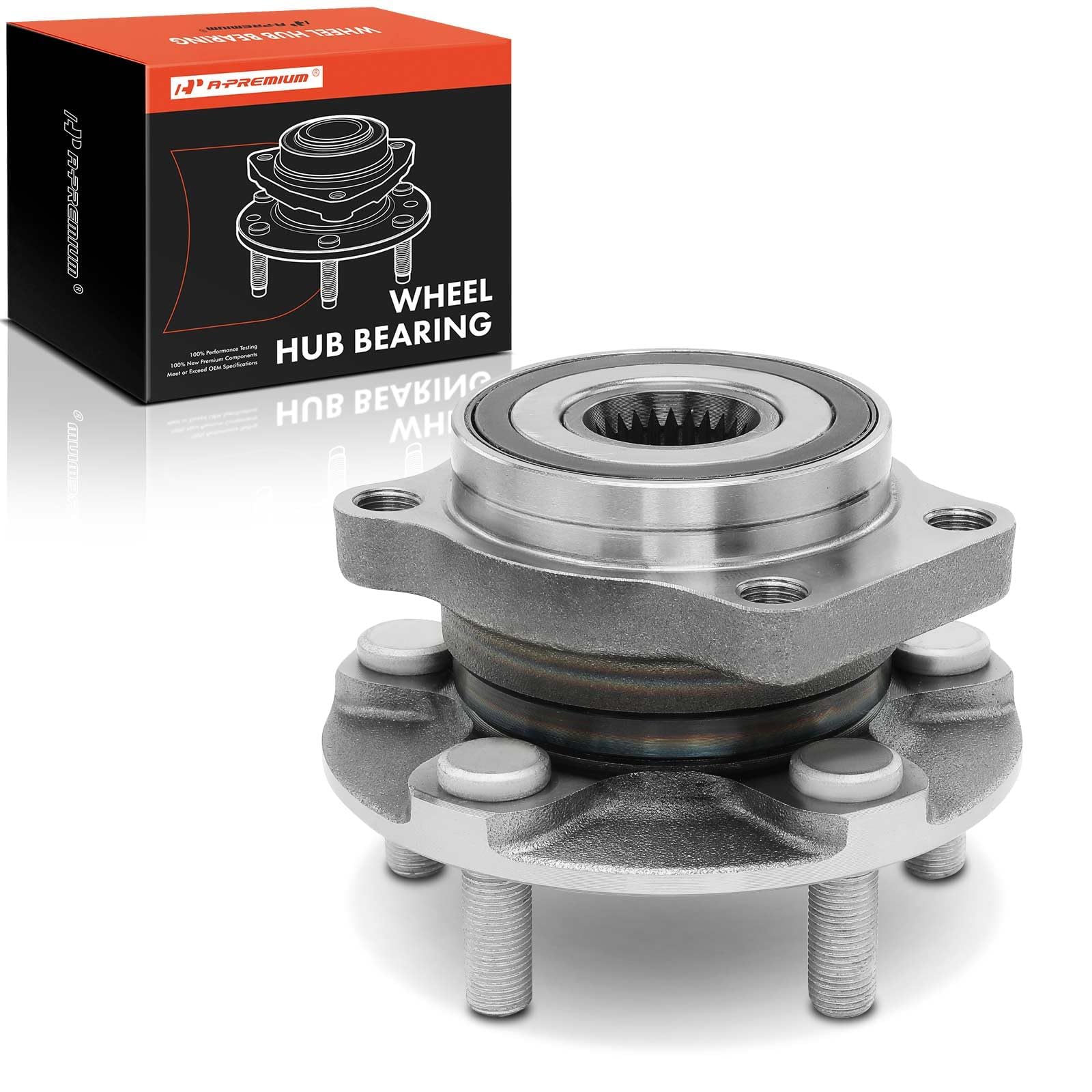 A-Premium Front Wheel Bearing and Hub Assembly with 5-Lug Compatible with Subaru Forester 2014-2018, Impreza 2014-2019, Crosstrek 2016-2021, XV Crosstrek 2014-2015