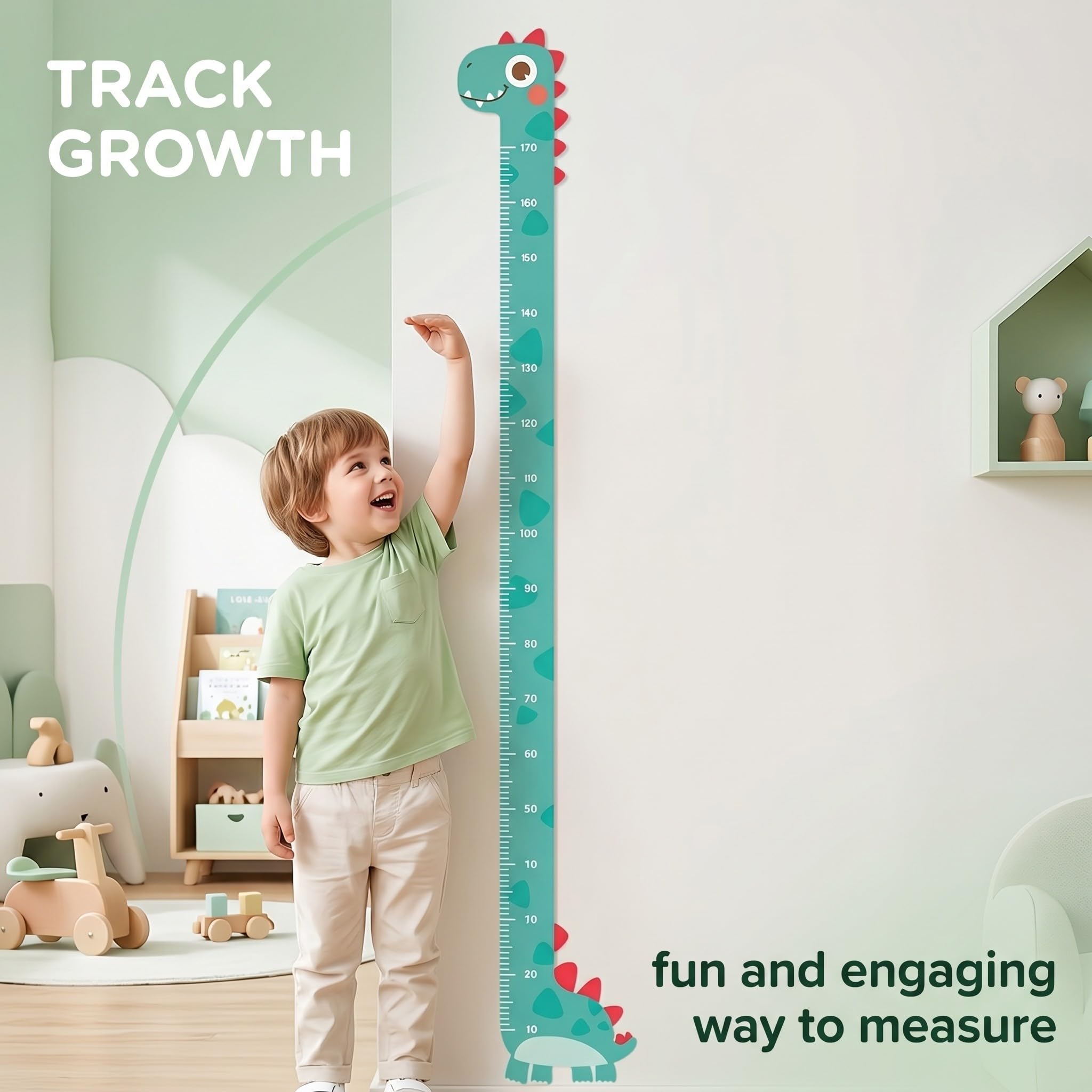 Metro Bambini Parete Plastica 3D Dinosauro Decorazione Cameretta Asilo