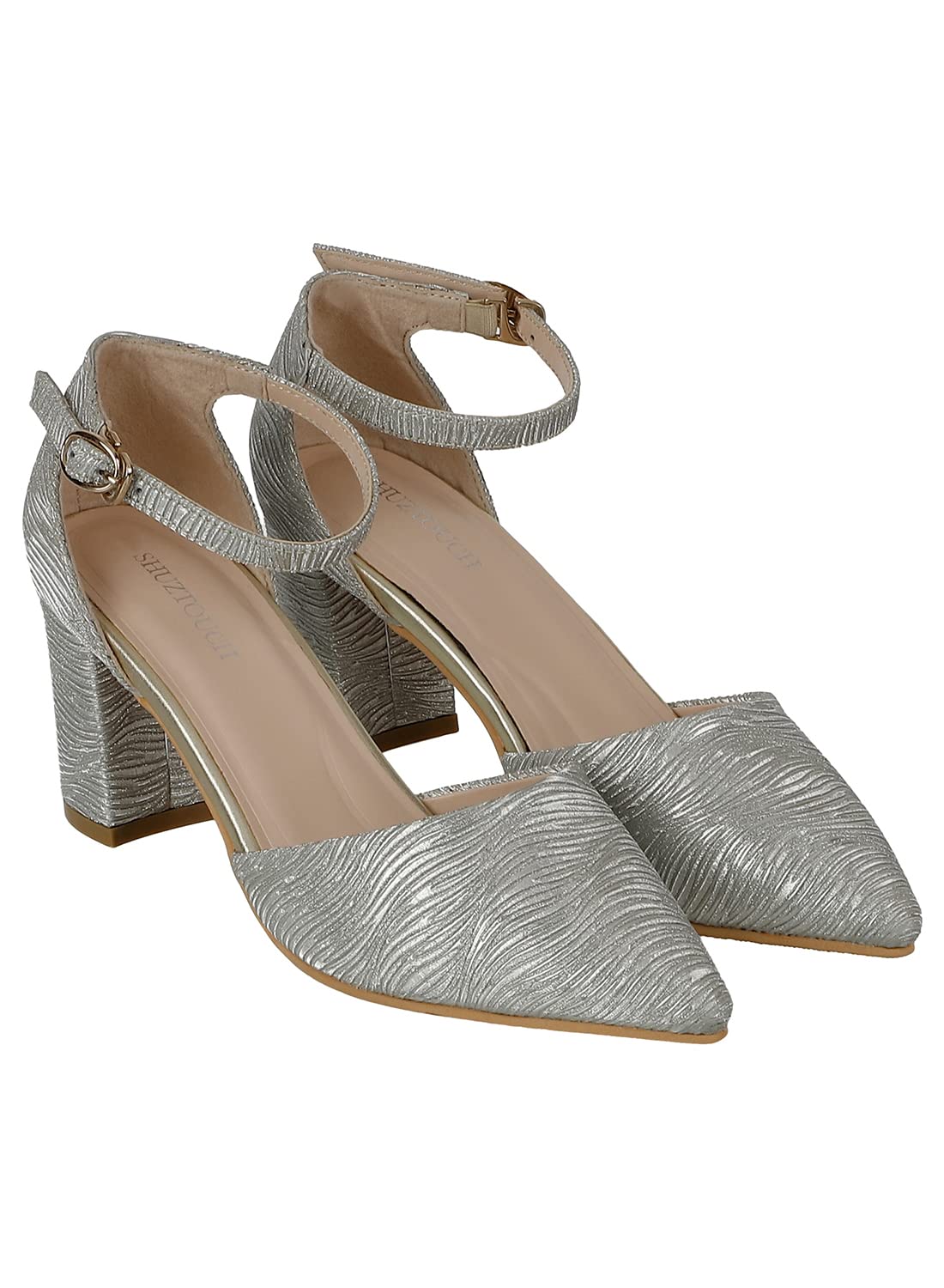 Shuz TouchWomen's Modern Fancy Stylish Stone Design Sandal