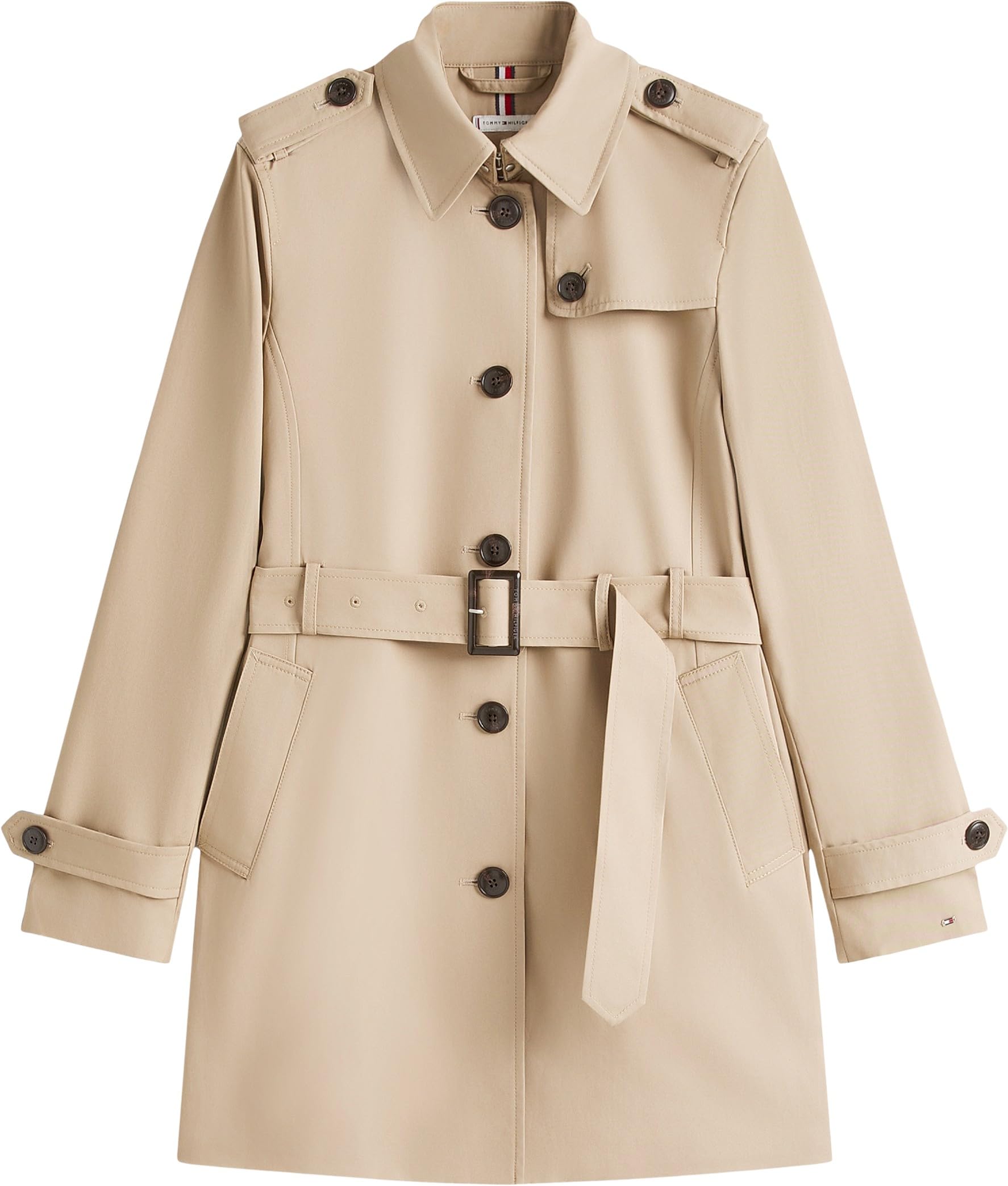Tommy Hilfiger Donna Giacca Heritage Single Breasted Trench Giacca da Mezza Stagione