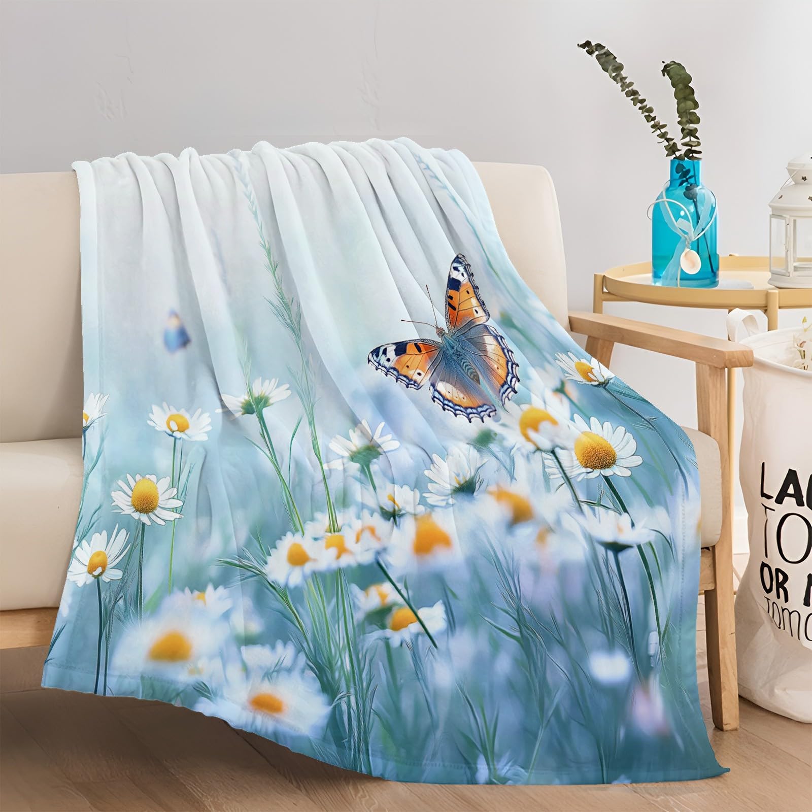 3D Plaid Couverture Polaire Flanelle 150x200 cm Panda dessiné à la Main Hiver Chaude Douce Moelleuse Microfibre Couverture de Lit Couvre-lit Jeté de Canapé, Convient Adulte et Enfant