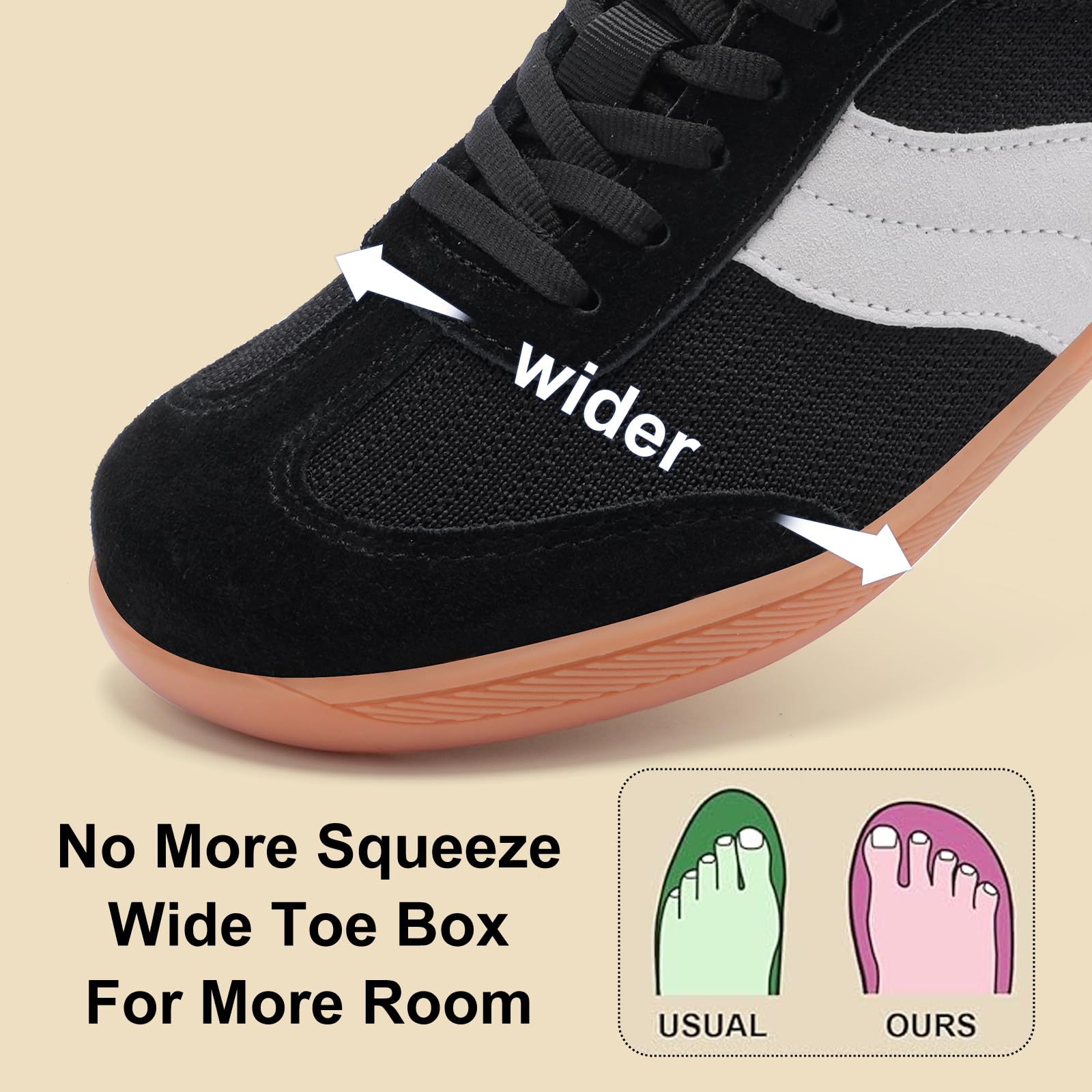 Zapatillas Barefoot Mujer Zapatos Running Deportivas Casual Zapatos Sneakers Comodos Barefoot Shoes Ligeros Fitness Minimalistas