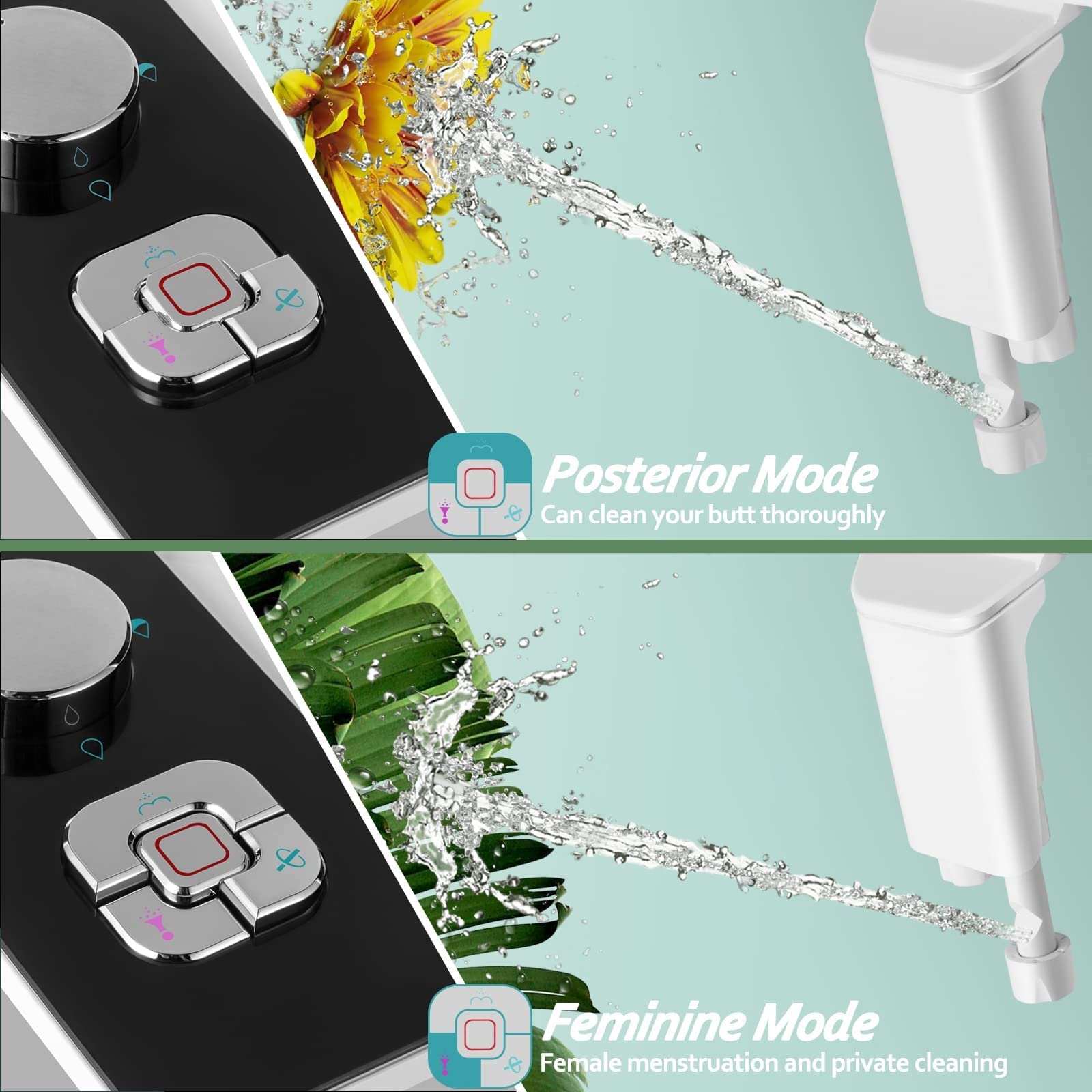 Bidet nasadka sedesowa nieelektryczne dysze samoczyszczące przód i tył mycie zimna woda higiena osobista