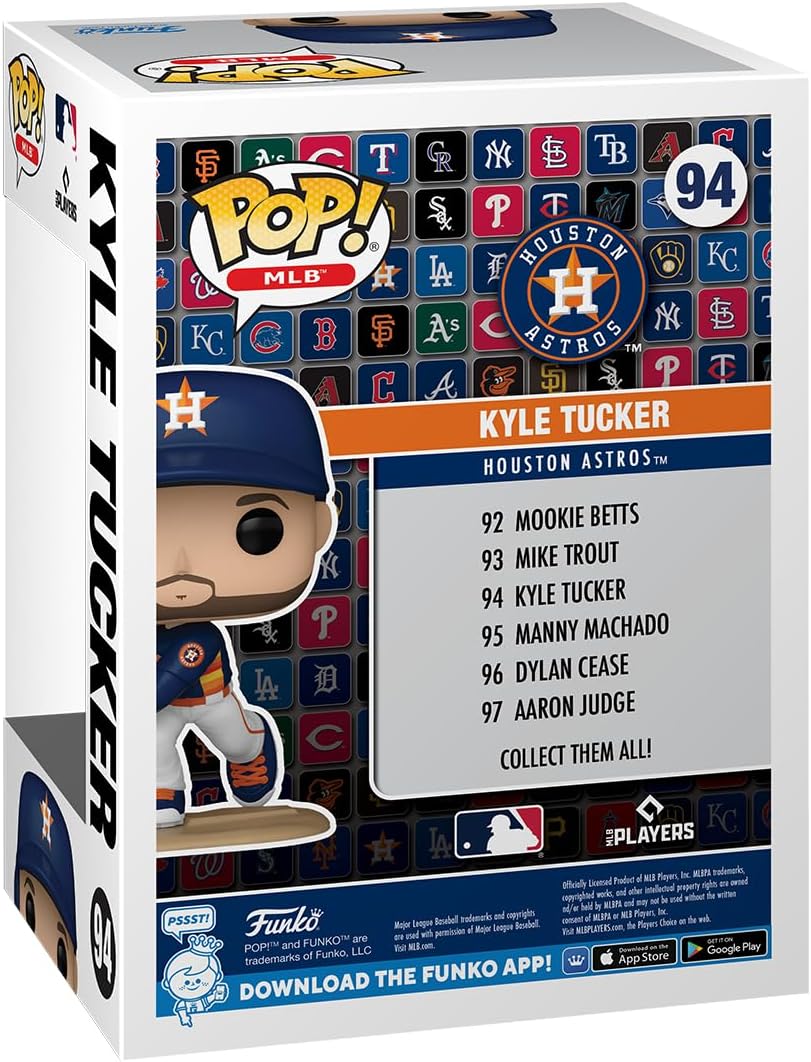 Funko POP! MLB: Astros – Kyle Tucker - Collectable Vinyl Figure - Gift Idea - Official Merchandise - for Kids & Adults - Sports Fans - Model Figure for Collectors and Display