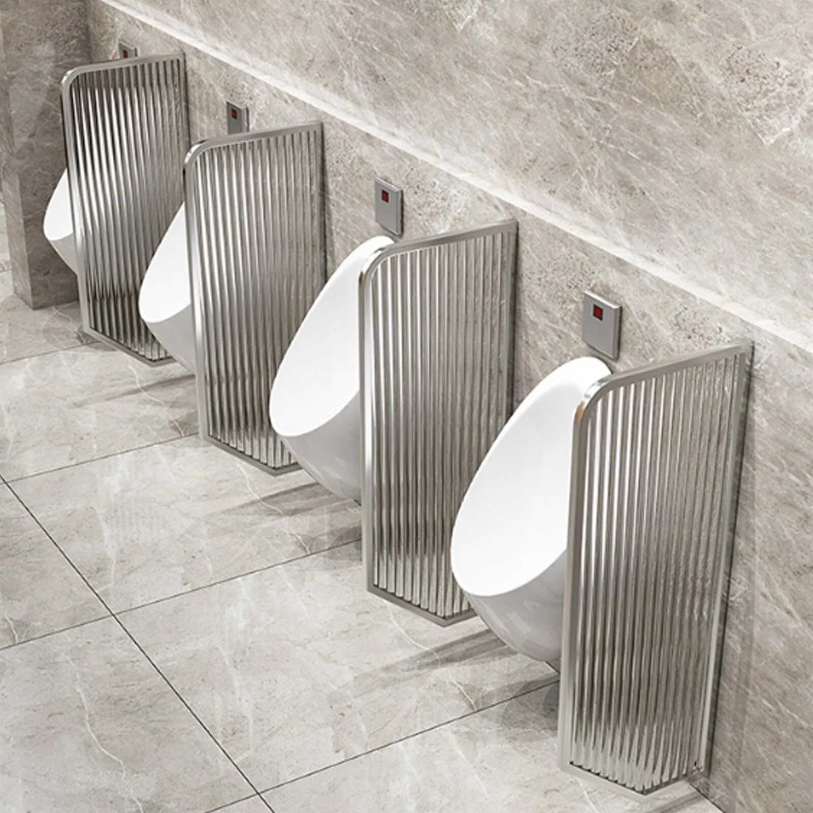 Mampara divisoria de pared de urinario para baño de acero inoxidable