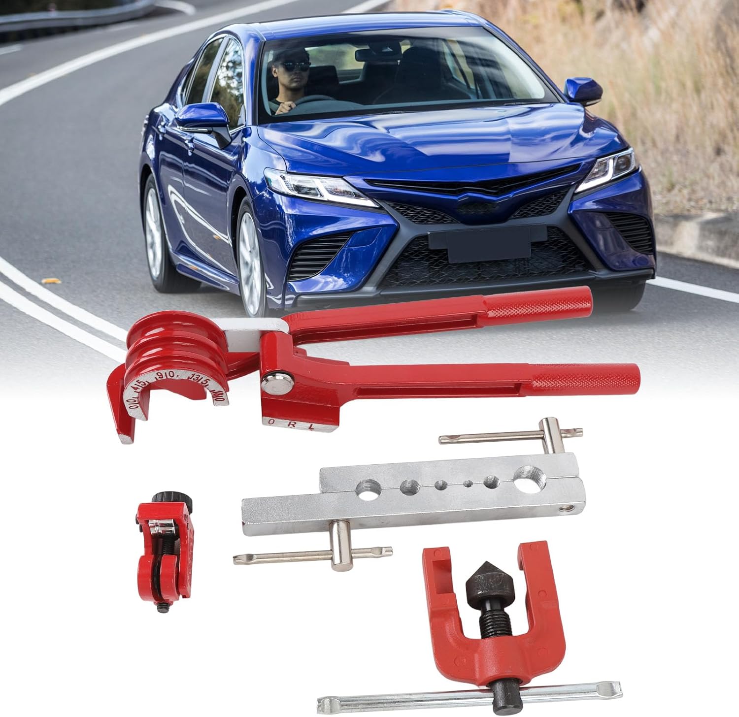 Generic 3/16 Inch Brake Line Kit, Brake Line Repair Kit, Complete Solution, Copper Plated, Bending Tool for Automotive Enthusiasts