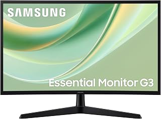 Samsung 24" Essential G3 (G35H) FHD 144Hz Curved Monitor | Featuring 1800R Curved Screen, 144Hz Refresh Rate, 1ms Response Time (MPRT) And Eye Saver Mode (LS24HG352ENXZA)