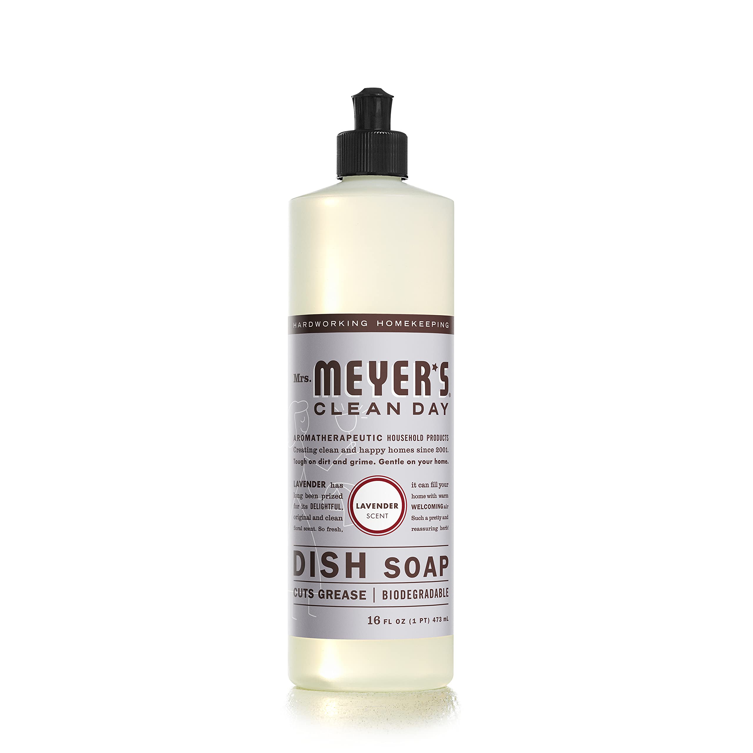 Mrs. Meyer's Lavender Liquid Dish Soap, 16 Ounces