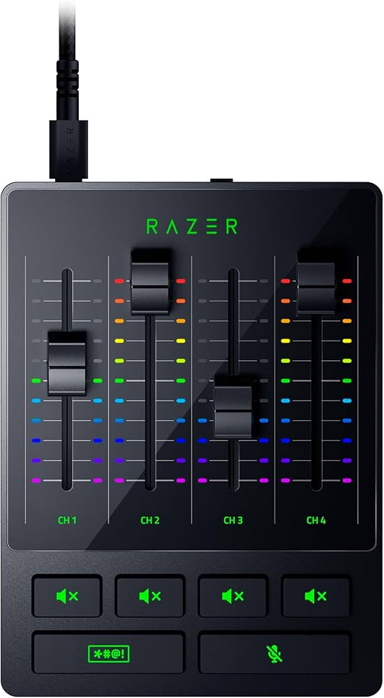 DJ機材 Razer audio mixir Razer Audio Mixer - USB Audio-Interface mit XLR, 3,5-mm und
