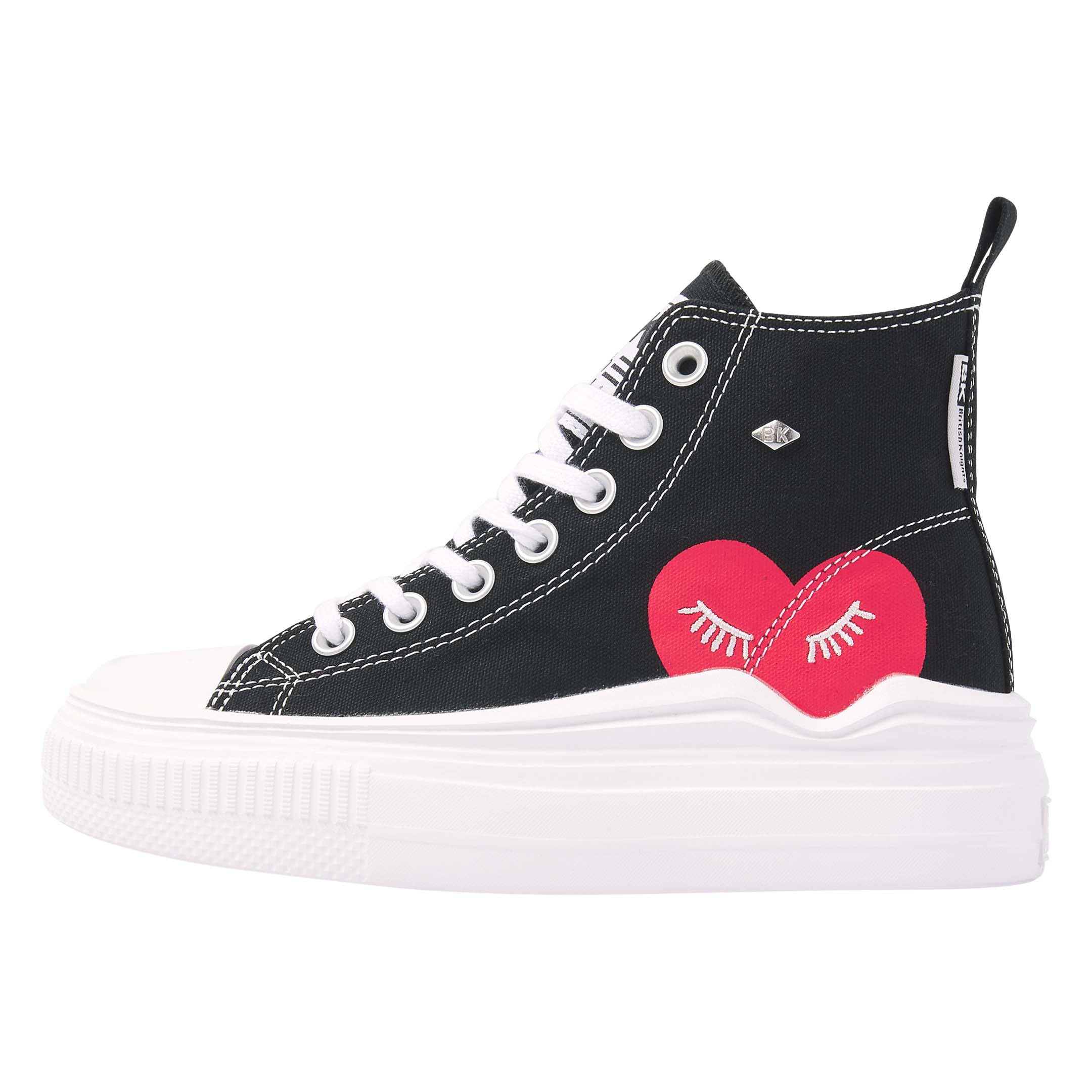 British Knights Women's Noir Trainers Kaya Flow Mid