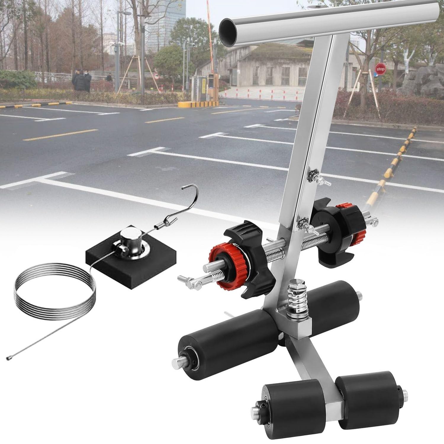asdchZen Basketball Court Marking Kit, Court Line Tape Machine, Paint Tape Applicator, For Floor Markings, Floor Tape Applicator, Can Draw The Iines And Circles