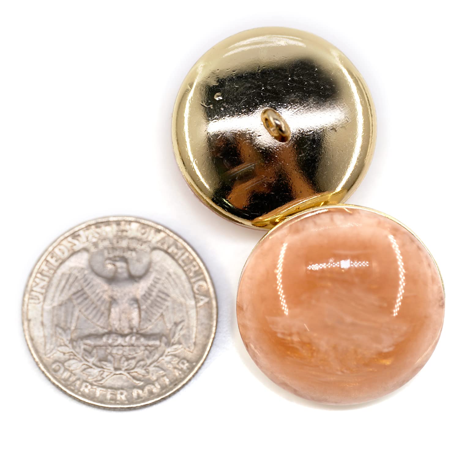 20 szt. beżowych przezroczystych marmurkowych guzików do szycia z żywicy marmurkowej do płaszczy -25 mm -1"
