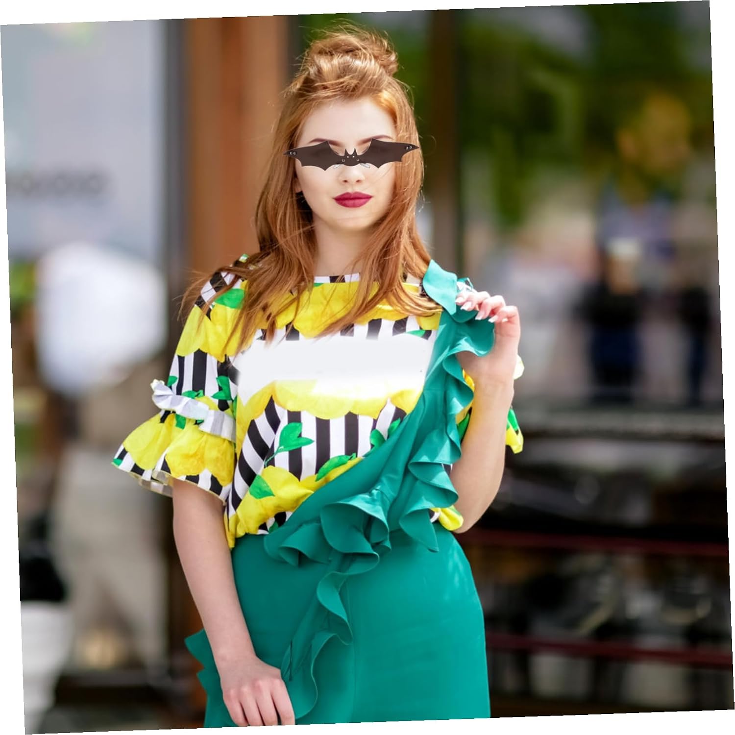 Bat Animal Gothic Sunglasses Polarized Fashion Glasses Novelty Rimless Eyewear