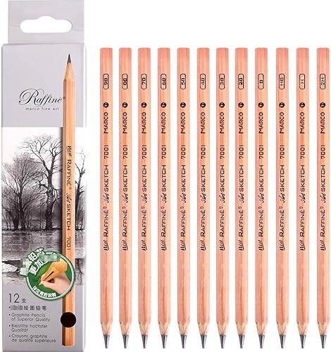 Miniatura 2 de Drawing Painting Wood Pencil Sketch Pencil 12 Pencils Per Box (Set) 3H-2H-H-B-2B-3B-4B-5B-6B-7B-8B-9B