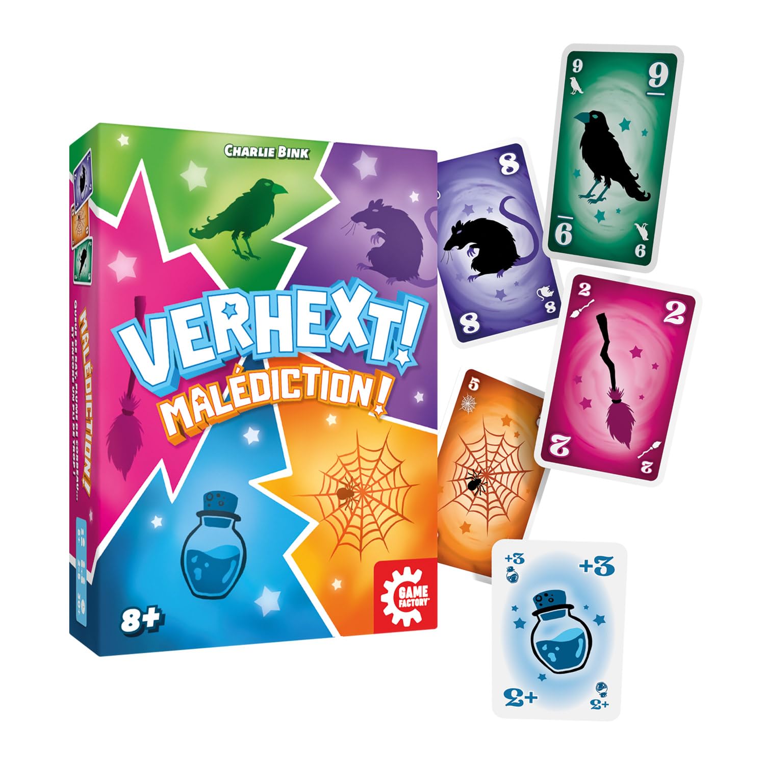 Game Factory Verhext Gioco Di Carte Stregate | Punti E Pozioni Per 3-5 Giocatori | Da 8 Anni | 30 Minuti