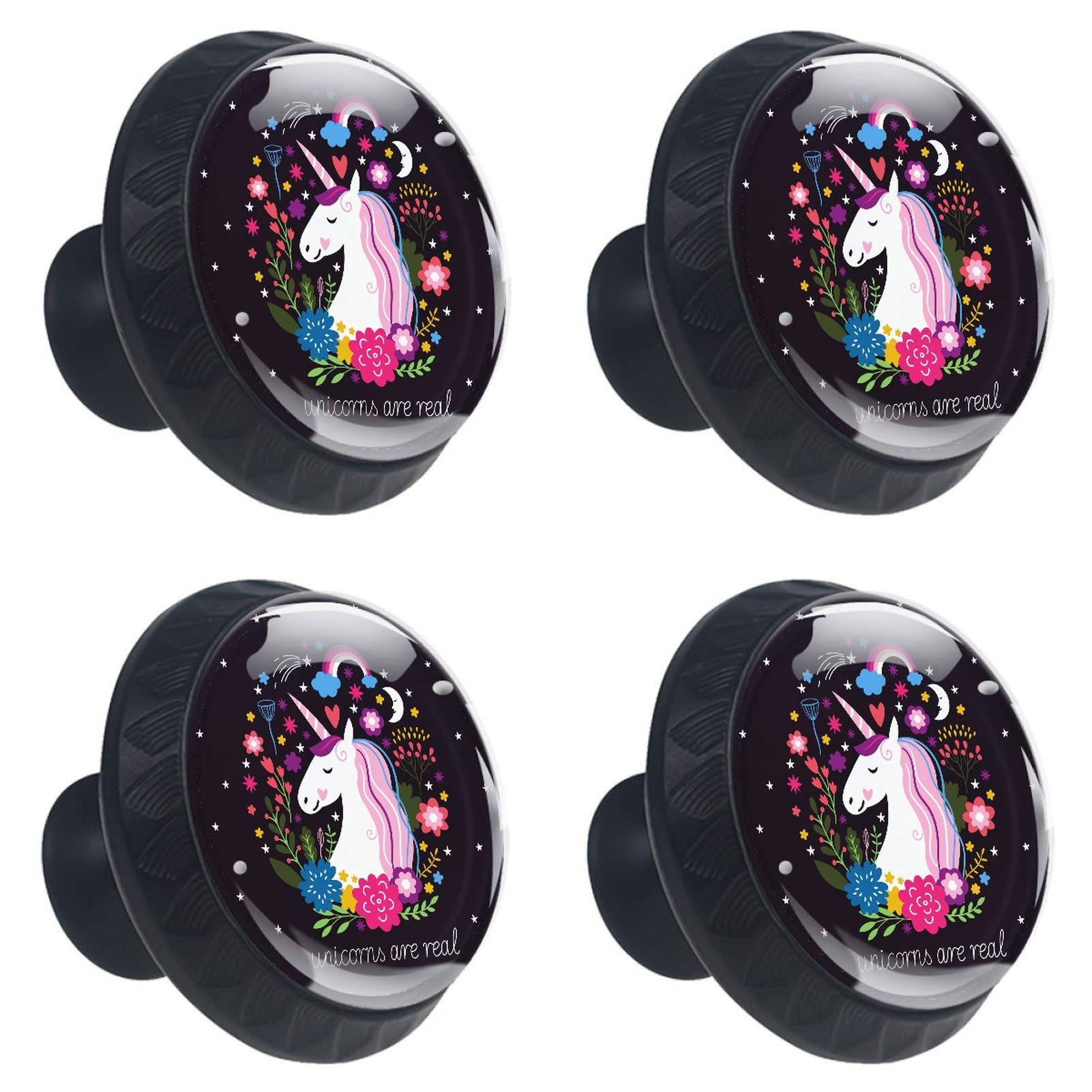 Bouton de meuble enfant licorne pour créer un univers magique lot de 4