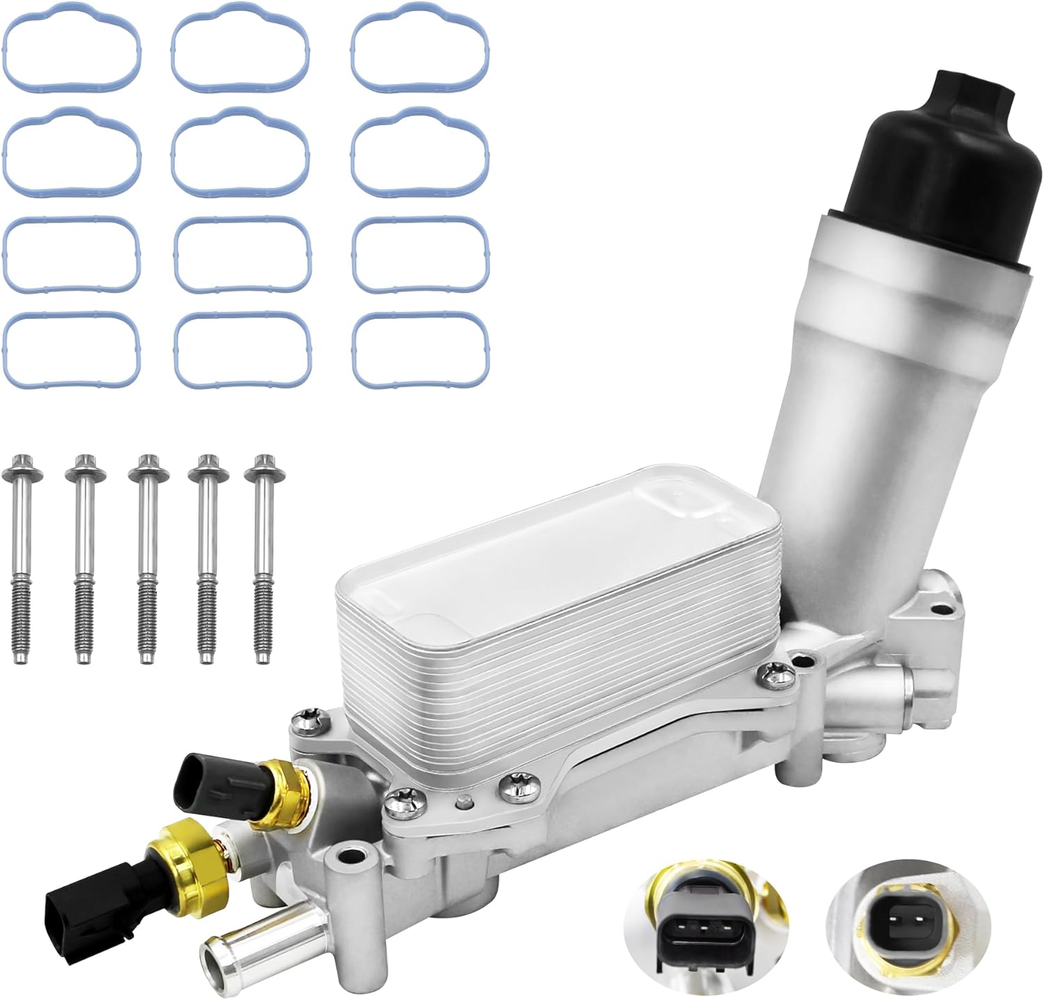 926-959 Aluminum Engine Oil Cooler For 2011-2016 Dodge Grand Caravan Journey Challenger Charger Avenger Durango,Jeep Grand Cherokee Wrangler, Chrysler 200 300,Ram 1500 3.6L V6,926-876
