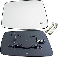 Vista 1 de Ram Driver - Espejo de cristal con calefacción lateral izquierdo compatible con Dodge Ram 1500 2500 2500 2009-2018 con calefacción eléctrica
