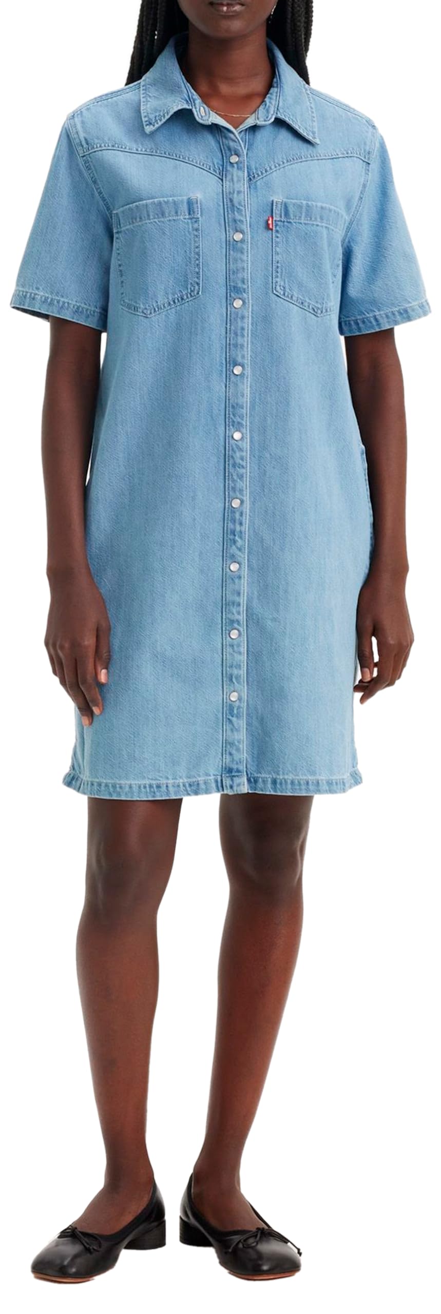Levi's Louisa Short-Sleeve Denim Vestido Mujer