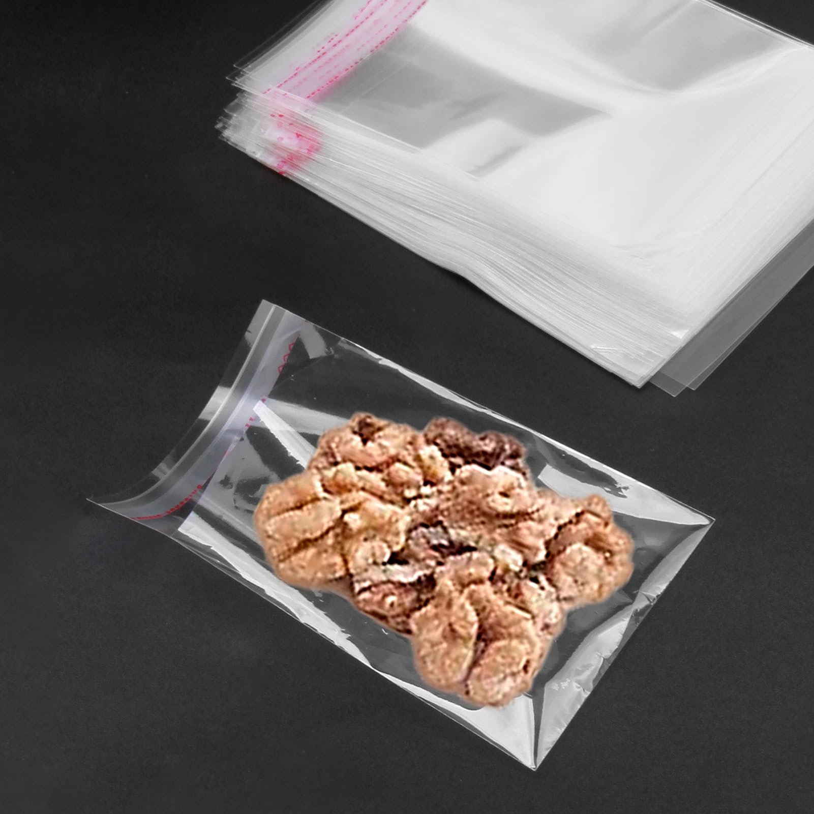 300 Zelfklevende Plastic Zakjes 8x12cm | OPP Cellofaan | Voor Koekjes & Cadeautjes