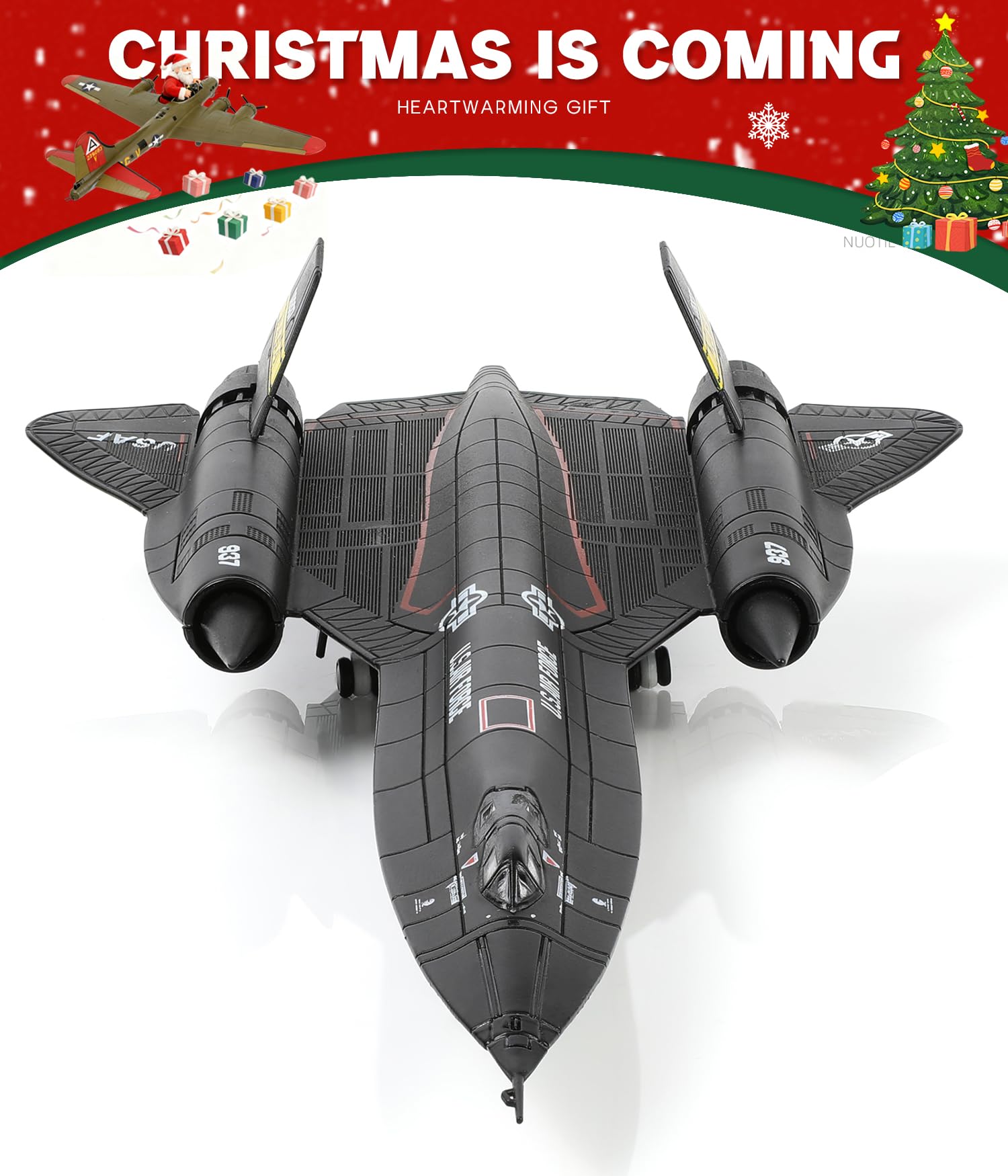 SR-71 ブラックバード 43cm 超耐久モデル 重厚感ある航空機模型 Amazon.co.jp: NUOTIE 1/144 SR-71 ブラックバード ダイキャストメタル