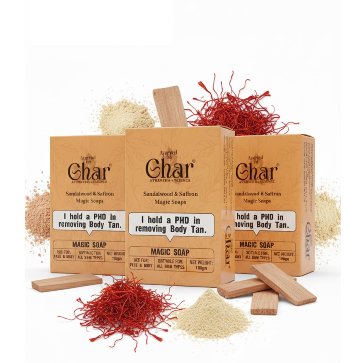 Ghar Soaps Sandalwood & Saffron Magic Soaps for Bath — Flash AI Score 95/100