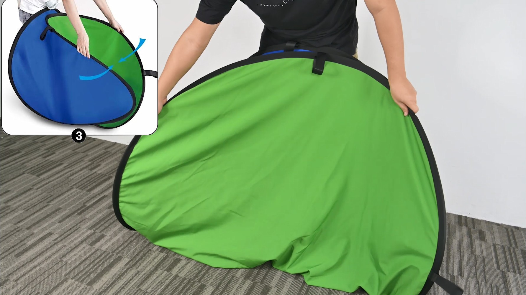 Amazon.com : Yesker 5ft x 6.5ft Chromakey Backdrop, 2-in-1